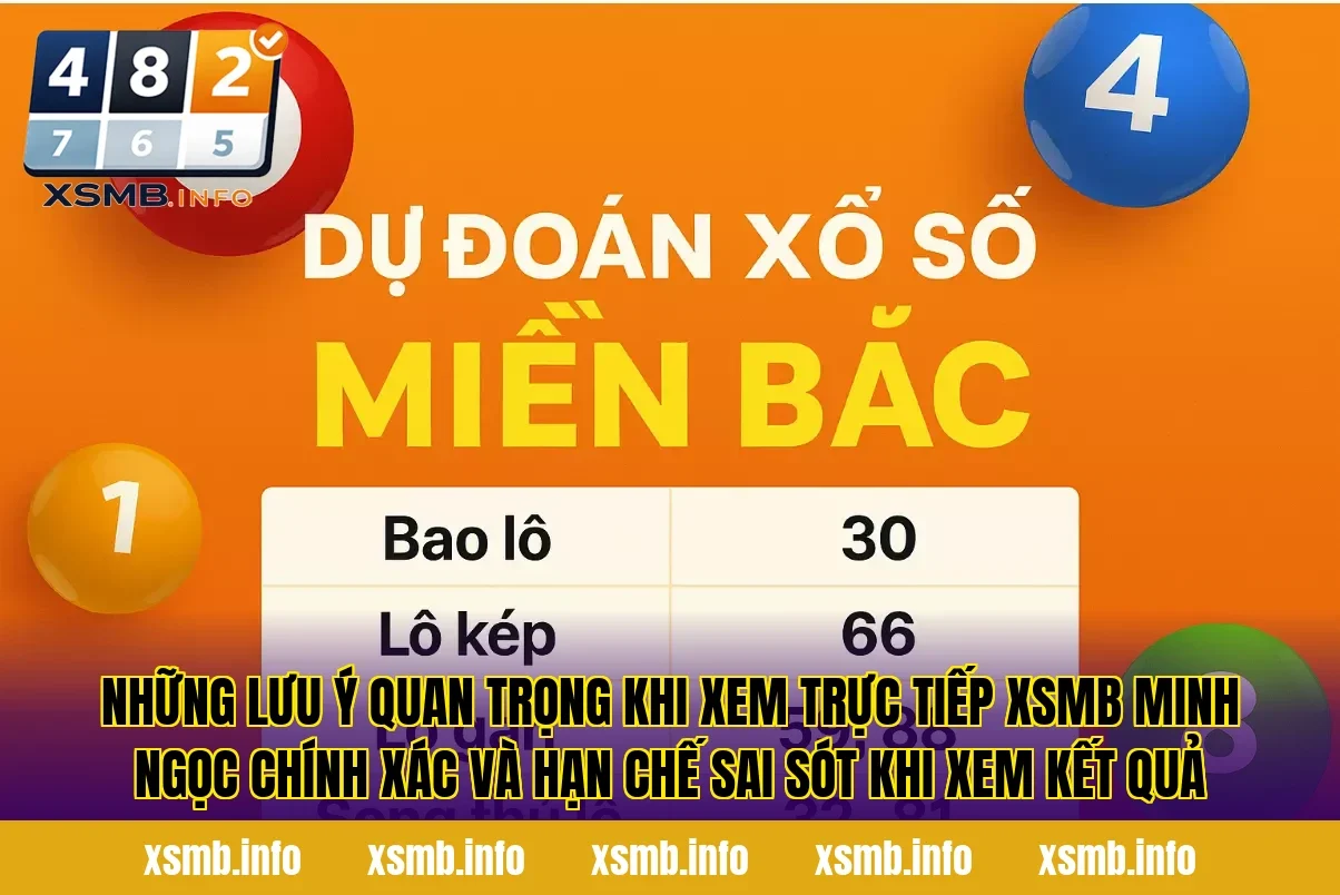 Những lưu ý quan trọng khi xem trực tiếp XSMB Minh Ngọc chính xác và hạn chế sai sót khi xem kết quả
