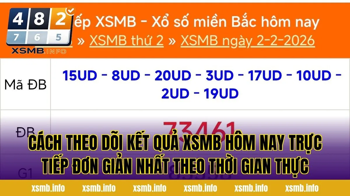 Cách theo dõi kết quả xsmb hôm nay trực tiếp đơn giản nhất theo thời gian thực