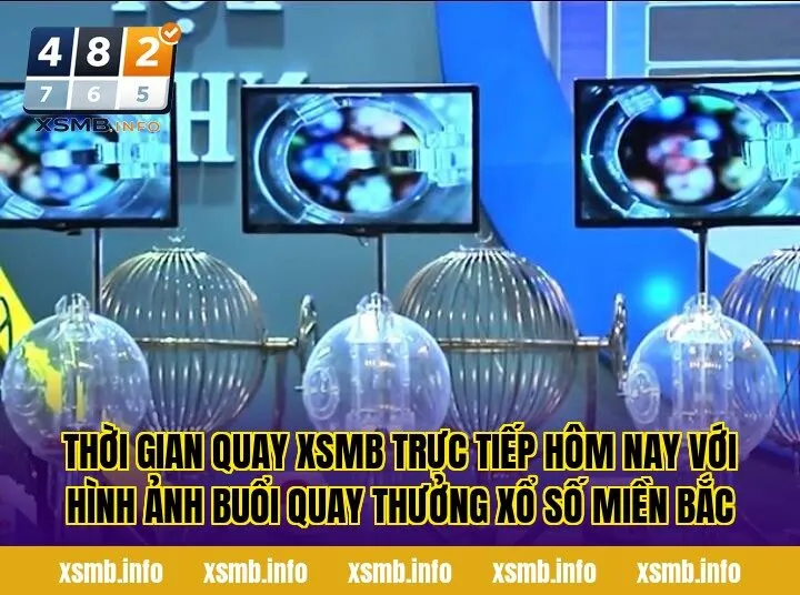 Thời gian quay XSMB trực tiếp hôm nay với hình ảnh buổi quay thưởng xổ số miền Bắc