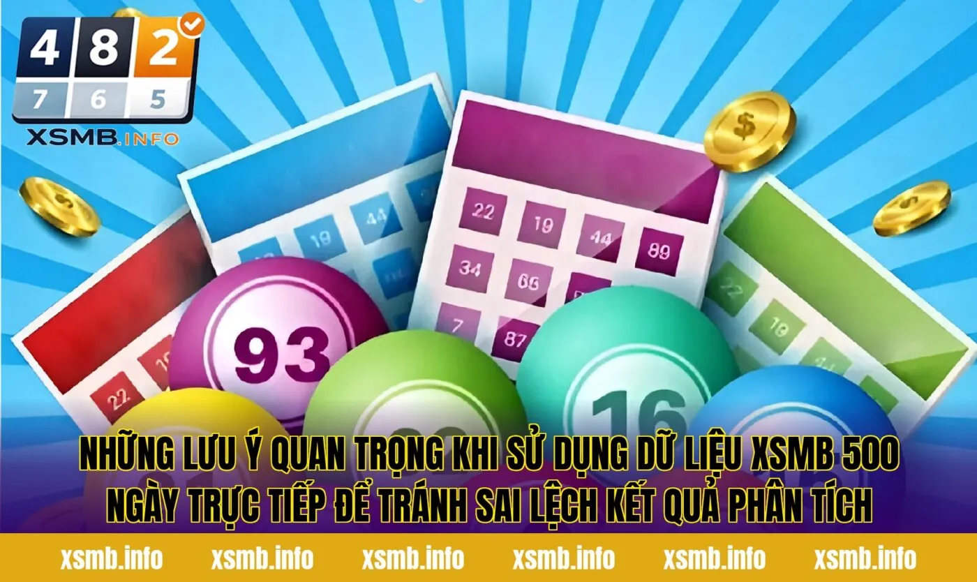 Những lưu ý quan trọng khi sử dụng dữ liệu XSMB 500 ngày trực tiếp để tránh sai lệch kết quả phân tích