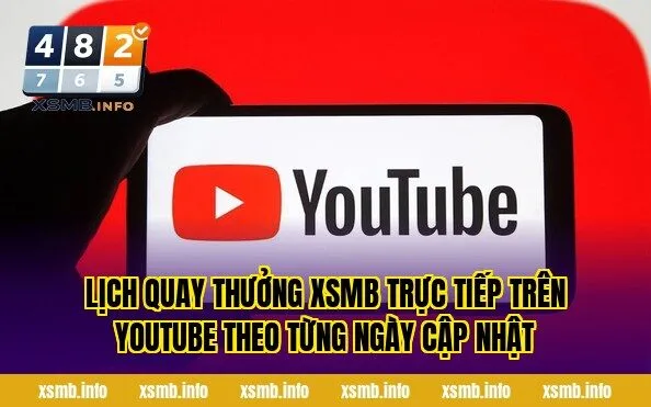 Lịch quay thưởng XSMB trực tiếp trên YouTube theo từng ngày cập nhật