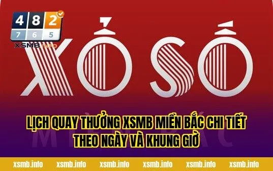 Lịch quay thưởng XSMB miền Bắc chi tiết theo ngày và khung giờ