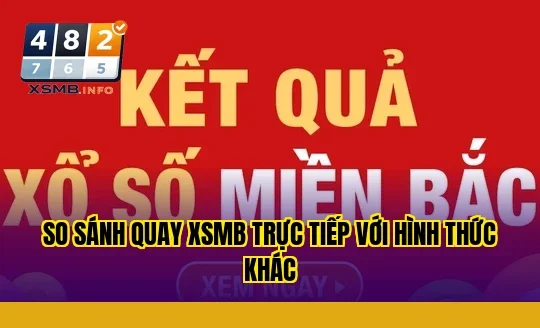 so sánh quay xsmb trực tiếp với hình thức khác