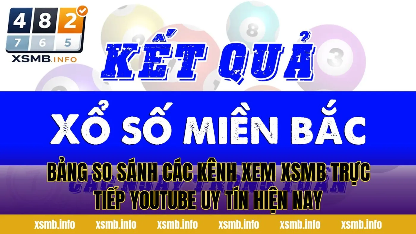 Bảng so sánh các kênh xem xsmb trực tiếp youtube uy tín hiện nay