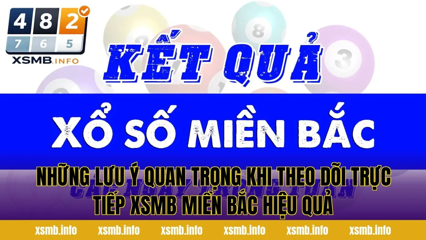 Những lưu ý quan trọng khi theo dõi trực tiếp XSMB miền Bắc hiệu quả