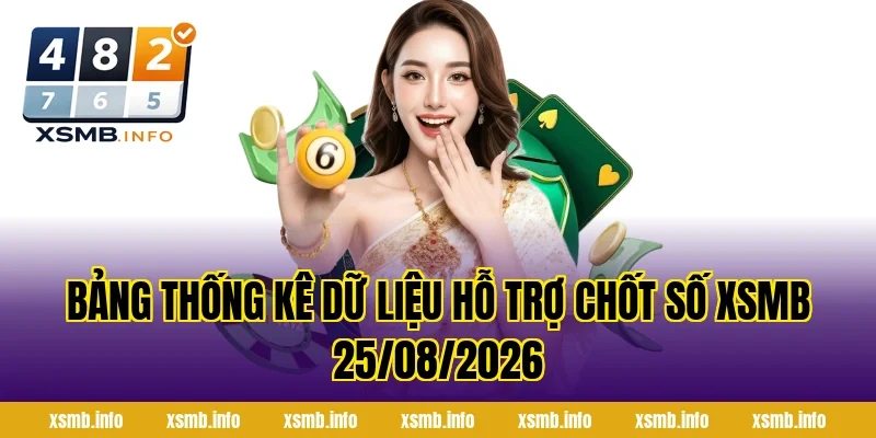 Bảng Thống Kê Dữ Liệu Hỗ Trợ Chốt Số XSMB 25/08/2026