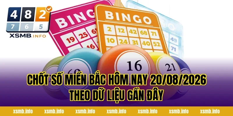 Chốt Số Miền Bắc Hôm Nay 20/08/2026 theo dữ liệu gần đây