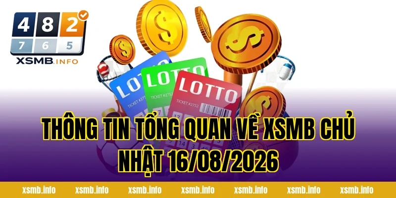 Thông tin tổng quan về XSMB Chủ Nhật 16/08/2026